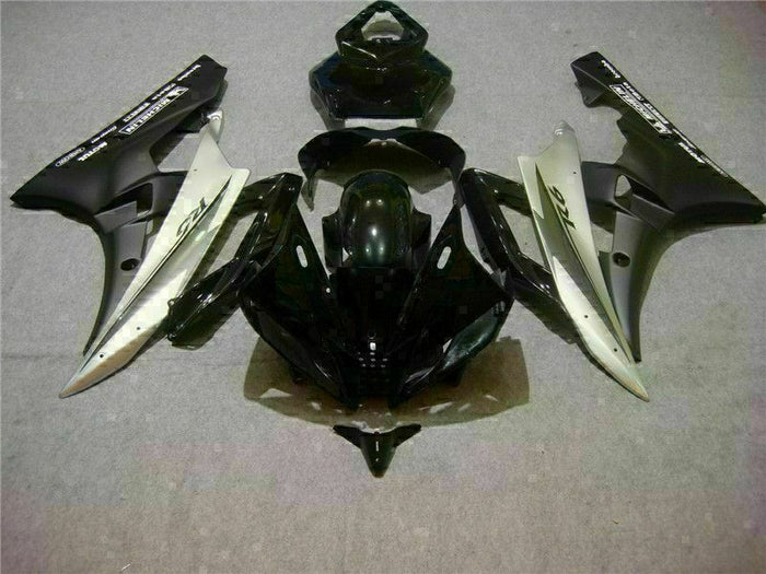 MS Injection Silver Black ABS Kit Fairing Fit for Yamaha 2006-2007 YZF R6 g043