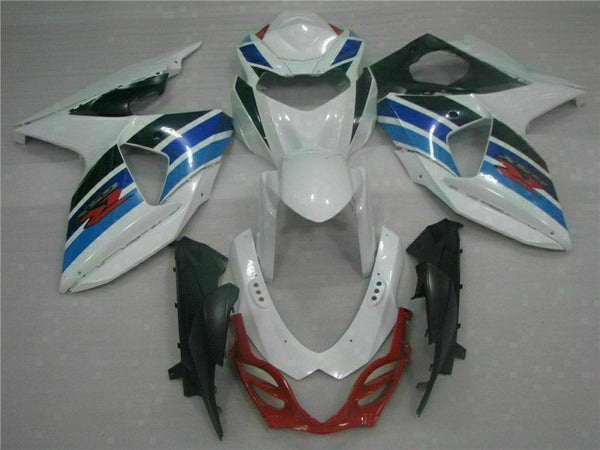MS Injection Kit White Fairing ABS Kit Fit for  2009-2016 GSXR 1000 q013