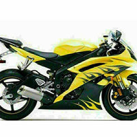 MSB Injection Mold  Yellow Plastic Fairing Fit for Yamaha 2008-2016  YZF R6 g012
