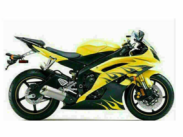 MSB Injection Mold  Yellow Plastic Fairing Fit for Yamaha 2008-2016  YZF R6 g012