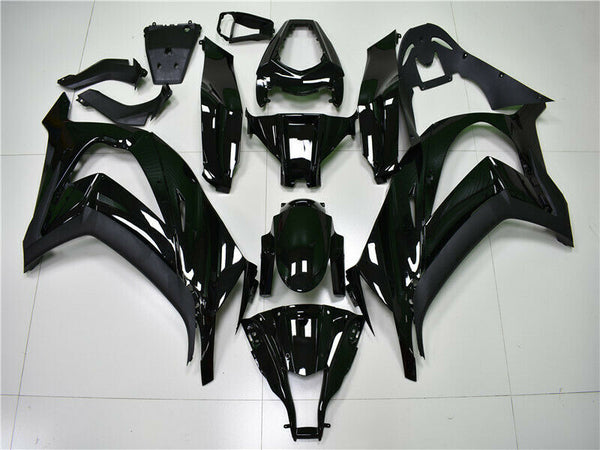 Injection Fairing Fit for  2011-2015 ZX10R Plastic Glossy Black N002