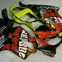 MS Injection Mold Fairing Orange Black Fit for Honda 2001-2003 CBR600 F4I u017