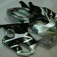 MS Black Silvery Fairing Injection Fit for Honda 1999-2000 CBR600 F4 Plastic u012