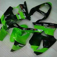 MS Fit for  2000-2002 ZX6R Plastic Green Kit Injection Fairing ABS t004-th