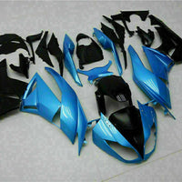MSA Fit for  2009-2012 ZX6R Plastic Blue Black Injection Mold Fairing t014