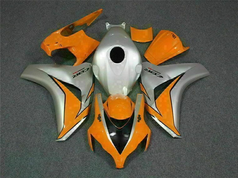MS Injection ABS Orange Silver Fairing Fit for Honda 2008-2011 CBR1000RR u038