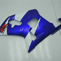 MSB Injection  White Blue Fairing Fit for  2001-2003 GSXR 600 750 l081