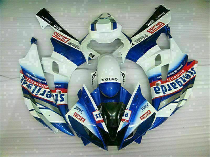 NT Fairing Fit for Yamaha 2006-2007 YZF-R6 G021- White Blue | ABS Injection