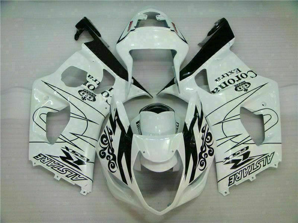 MS Injection New White Set ABS Fairing Fit for  2003-2004 GSXR 1000 q031