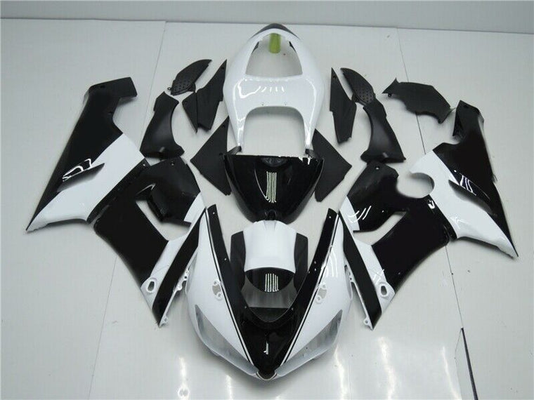 NT Fairing Fit for Kawasaki 2005-2006 ZX-6R E09A- Black White | ABS Injection