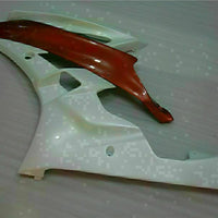 MS Injection White Brown ABS Kit Fairing Fit for Yamaha 2006-2007 YZF R6 g036