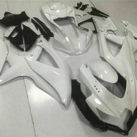 MSB Injection Mold White Fairing Set Fit for  2008-2010 GSXR 600 750 n014