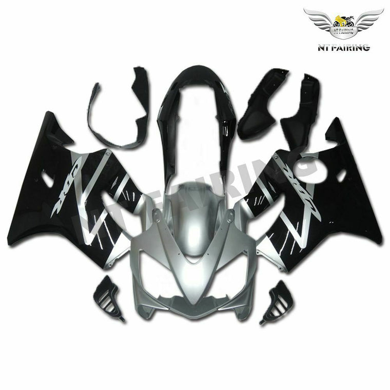 NT Fairing Fit for Honda 2004-2007 CBR600 F4i U022- Silver Black | ABS Injection