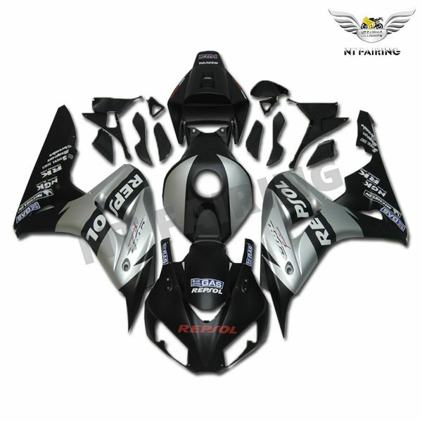 MSA Injection Matte Black Plastic Fairing  Fit for Honda 2006 2007 CBR1000RR TH v007