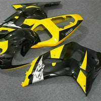 MSB Injection Yellow Black Fairing Fit for  2001-2003 GSXR 600 750 n026