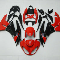 Fit for  2009-2012 ZX6R Plastic Red Black Injection Fairing ABS n0d-B
