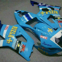 MS Injection Blue Plastics ABS Fairing Fit for  2003-2004 GSXR 1000 q043