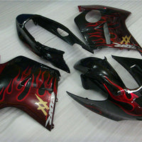 MSA Injection  Fairing ABS Red Flame Fit for Honda 1996-2007 CBR1100XX u012