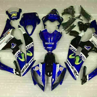 MS Injection Bodywork White Blue Fairing Fit for Yamaha 2008-2016 YZF R6 j070