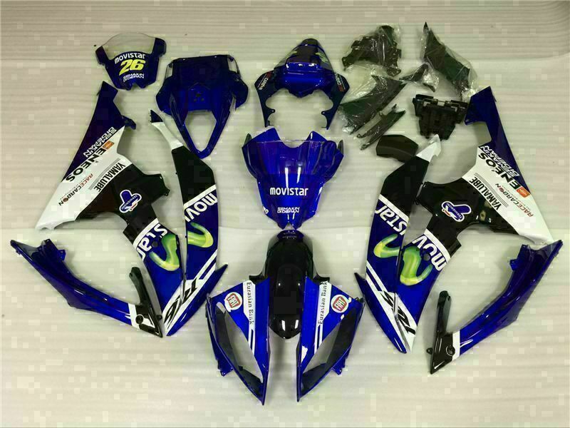 NT Fairing Fit for Yamaha 2008-2016 YZF-R6 J070- White Blue | ABS Injection
