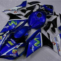 MSB Injection New Blue Plastic Fairing Fit for Yamaha 2007-2008 YZF R1 g038