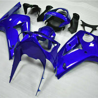 MSA Fit for  03-04 ZX6R 636 Plastic Glossy Blue Injection Fairing m010