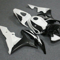 MSA White Black Plastic Injection Fairing Fit for Honda 2007-2008 CBR600RR u046