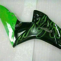 MS Injection Green Flame Black Fairing Fit for Honda 2006-2007 CBR1000RR u025