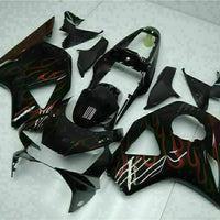 MS Injection Red Flame Black Fairing Fit for Honda 2002 2003 CBR954RR 900RR u031