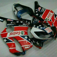 MS Injection Red White Fairing Plastic Fit for Honda 2001-2003 CBR600 F4I u025