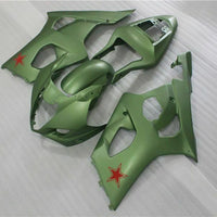 MS Injection Plastic Green Kit Fairing Fit for  2003-2004 GSXR 1000 n053