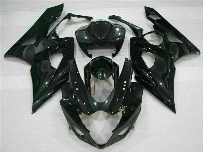 MS Injection Plastic Glossy Black Fairing Fit for  2005-2006 GSXR1000 p047
