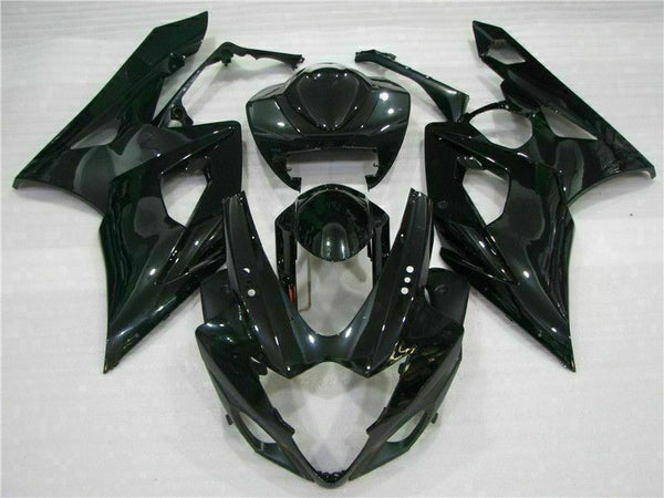 MS Injection Plastic Glossy Black Fairing Fit for  2005-2006 GSXR1000 p047