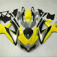 MSB Injection Mold Yellow Fairing Set Fit for  2008-2010 GSXR 600 750 o017