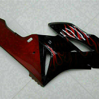 MSA Injection Mold Red Flames Fairing Fit for Honda 2004-2005 CBR1000RR WTH u001