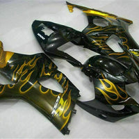 MS Injection New Gold Black Fairing Kit Fit for  2003-2004 GSXR 1000 p023