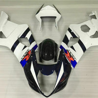 MS Injection White Black Set Fairing Fit for  2003-2004 GSXR 1000 n048