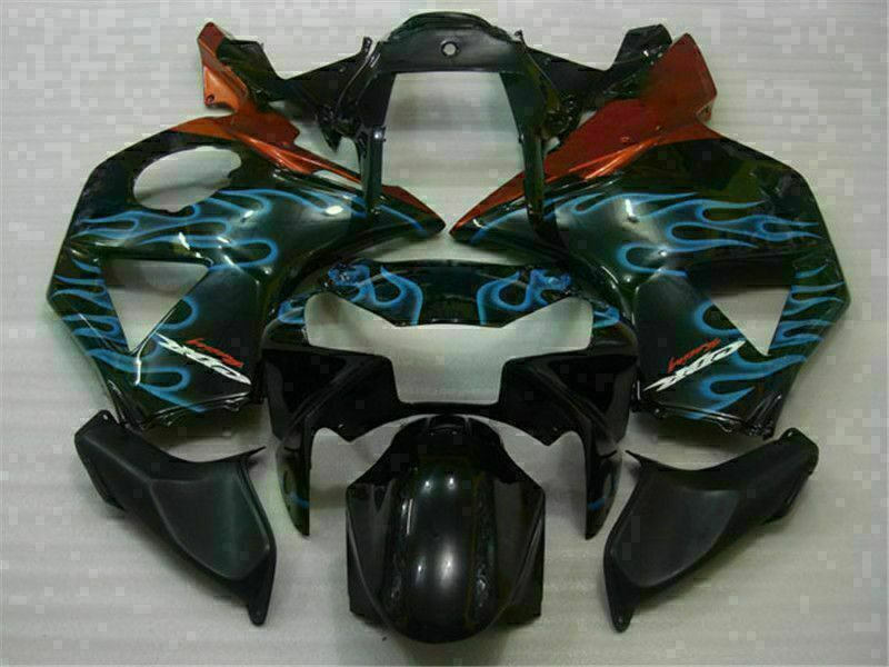 MS Injection Blue Flame Black Fairing Fit for Honda 2002 2003 CBR954RR ABS u013