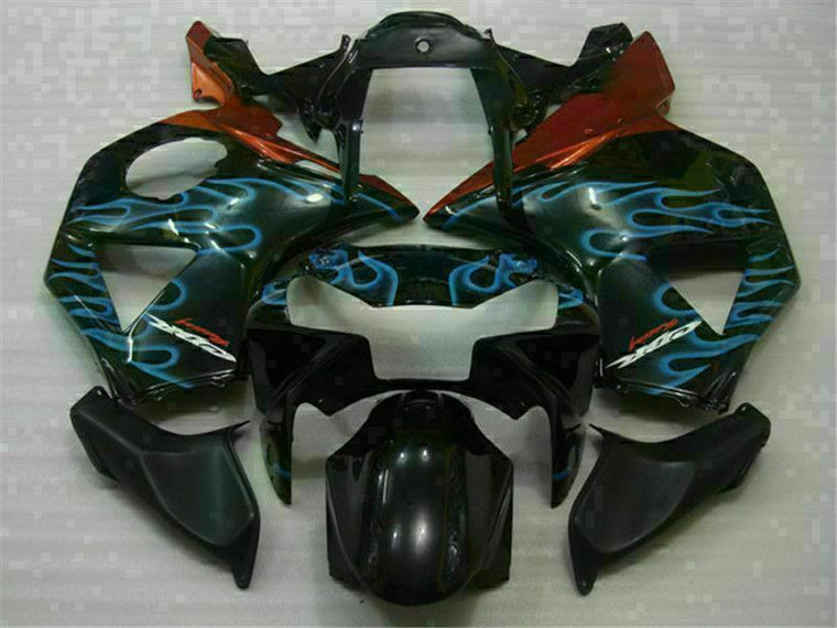 MS Injection Blue Flame Black Fairing Fit for Honda 2002 2003 CBR954RR ABS u013