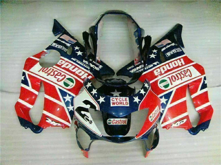 NT Fairing Fit for Honda 1999-2000 CBR600 F4 U016- Red Blue | ABS Injection