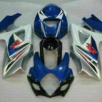 MS Injection Mold Blue White Fairing Kit Fit for  2007-2008 GSXR 1000 q005
