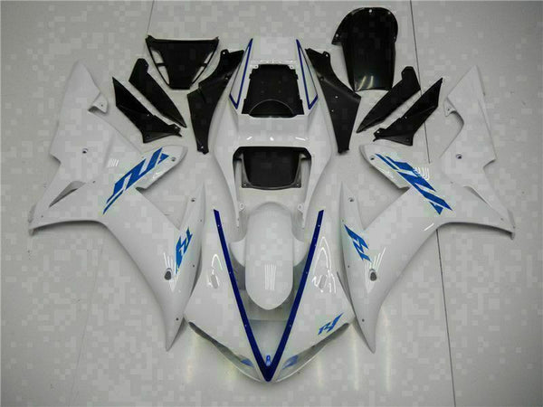 MSB Injection Mold Kit White ABS Fairing Fit for Yamaha 2002-2003 YZF R1 j027