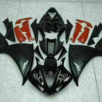 NT Injection Black Red Plastic Fairing Kit Fit for Yamaha YZF R1 2009-2011 N012