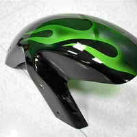 MSA Fit for  Ninja 650R 2006-08 ER6F Green Flame Fairing Kit ABS t003