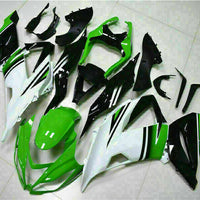 MSA Fit for  2013-2018 ZX6R 636 Plastic White Blue Injection Fairing s005