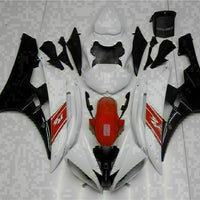 MS Injection White Black ABS Kit Fairing Fit for Yamaha 2006-2007 YZF R6 g041