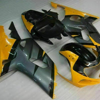 MSB Injection Black Yellow Fairing Fit for  2001-2003 GSXR 600 750 o079