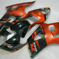 MS Injection Plastic Brown Black Fairing Fit for  2003-2004 GSXR 1000 r050
