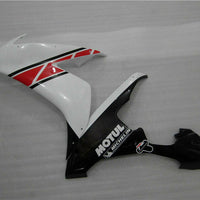 MSA White Tank Cover Fairing Set Injection Fit for Yamaha 2004-2006 YZF R1 u039