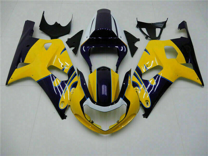MSB Injection Mold Yellow Fairing Fit for  2001-2003 GSXR 600 750 n009